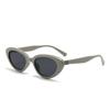 YX small frame cat's eye black super sunglasses women's new retro glasses repairing and showing white sunglasses women's OZ