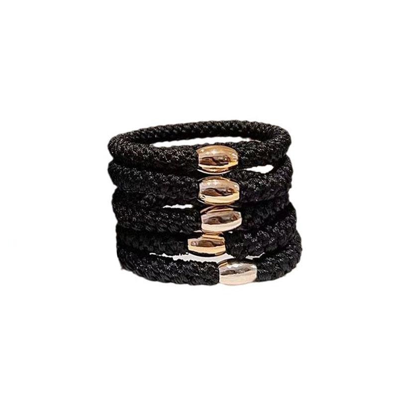 100 Pcs/lot Black Brown Coffee Ponytail Holders Rubber Band Hair Ties Gum Colorful Elastic Hair Band For Women Girls Accessories