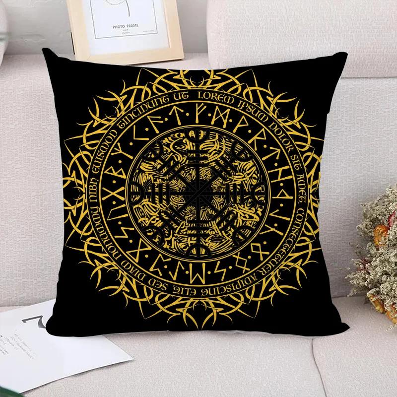 Viking Talisman Decorative Pillowcases For Pillows Cushion Pillowcase Home Decoration Accessories Twin Size Bedding