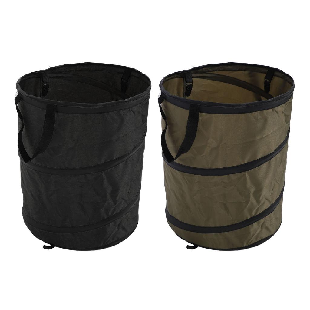 37L Medium Size Camping Trash Can Folding Storage Bin Portable Trash Can for Picnic Camping Outdoor 