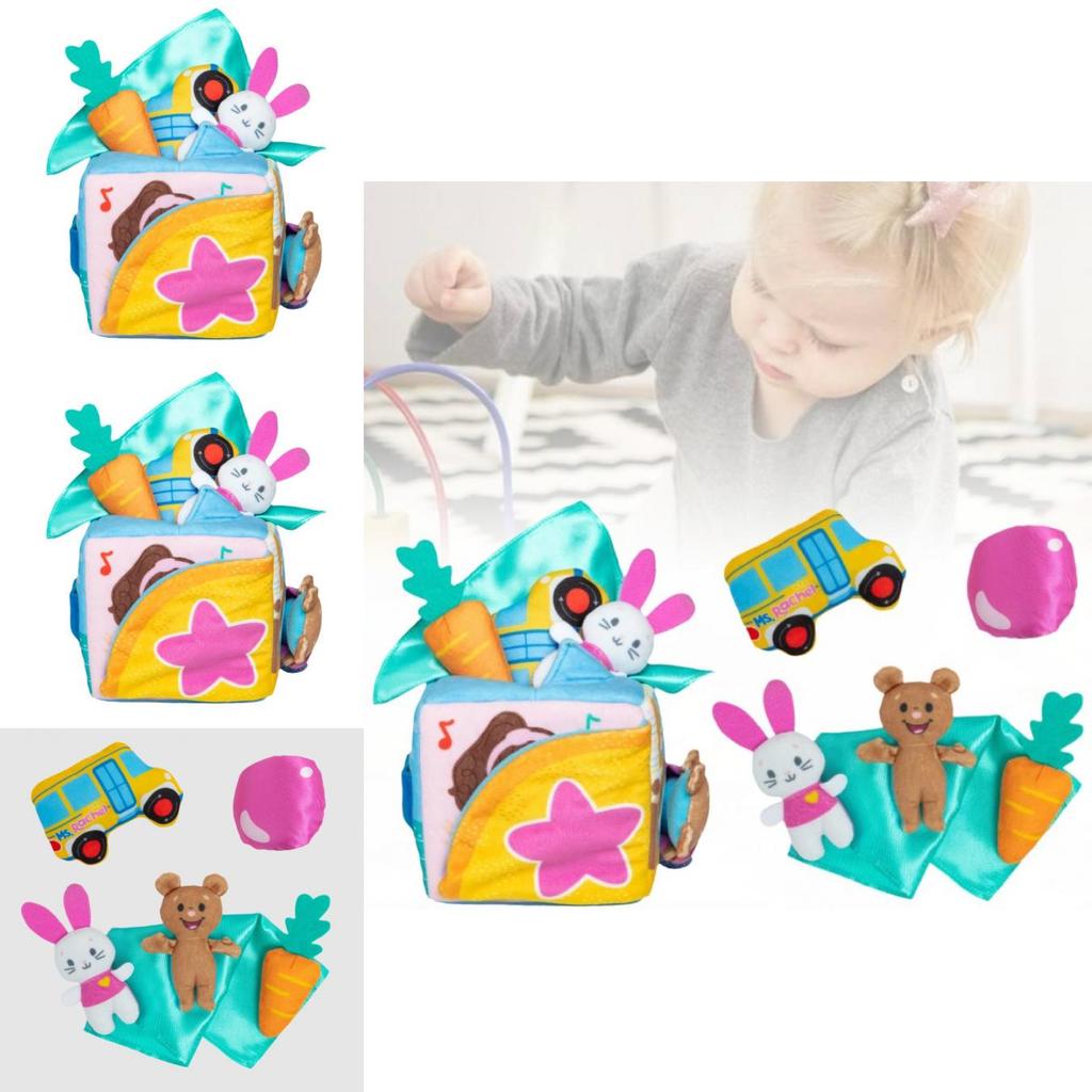 Delightful Ms. Rachel Surprise Learning Box Plush Toy With Adorable Rabbit Design