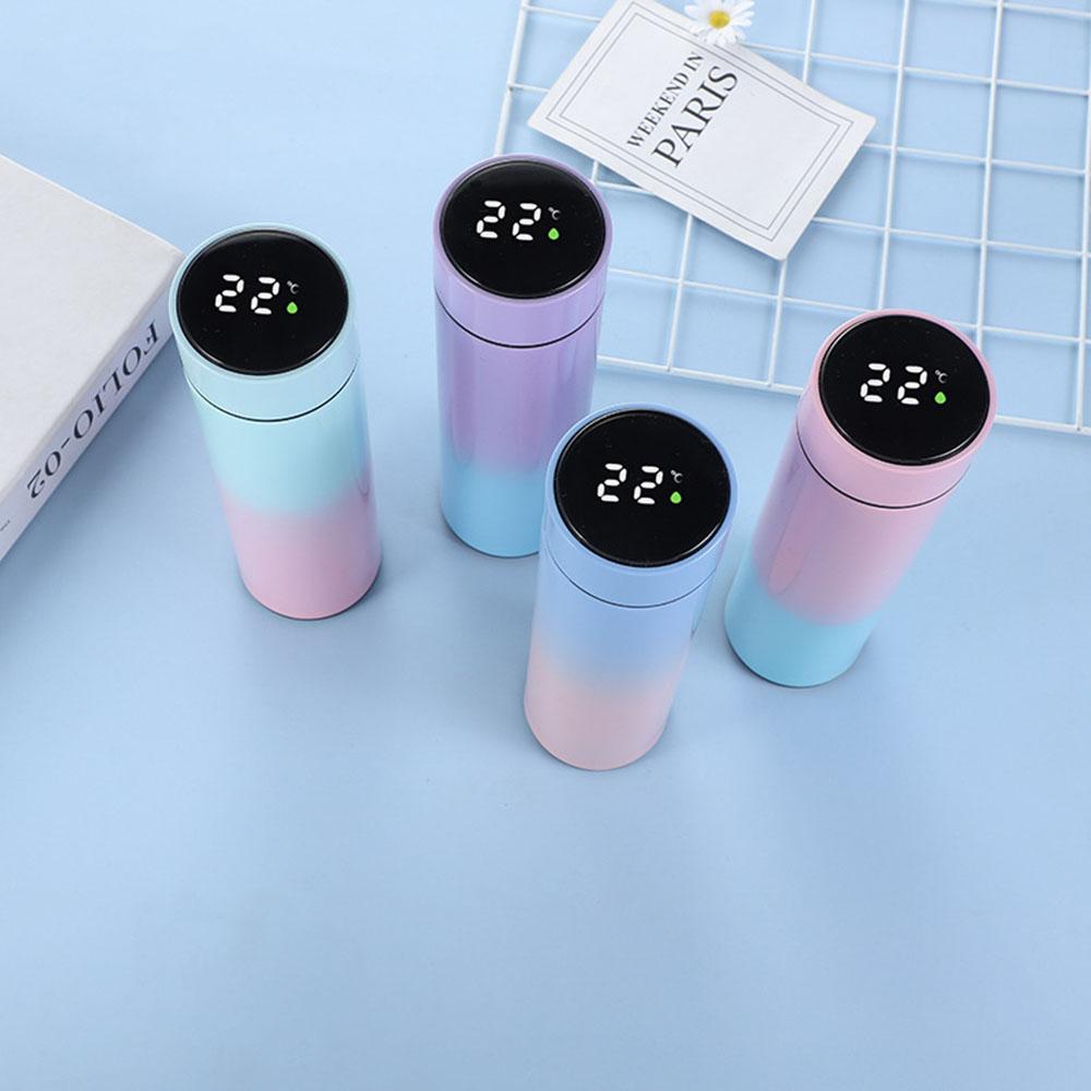 500ML Smart Insulation Cup Mini Thermos Cup Water Bottle Led Digital Temperature Display Stainless Steel Thermos Cup