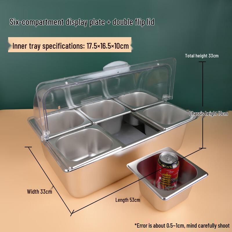 Stainless Steel Multifunctional Spice Jar Organizer & Display Tray