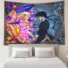Stained Glass Gothic Romance Tapestry Hanging for Bedroom,Livingroom, Playroom,Decor Art Room Wall Tapestry Holiday and Birthday Gifts