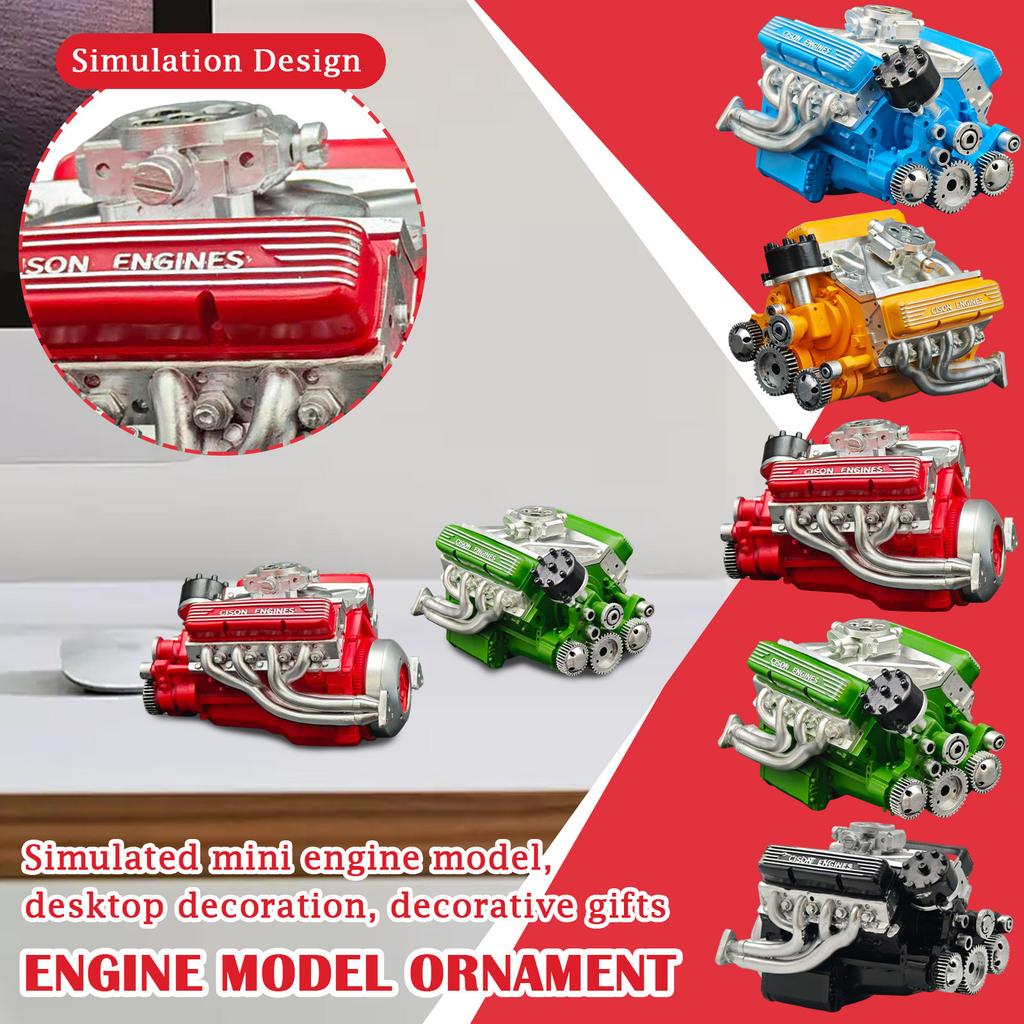 89% Gasoline Overhead V8 Small Engine Model Kit, Build Your Own V8 Model Engine For Adults