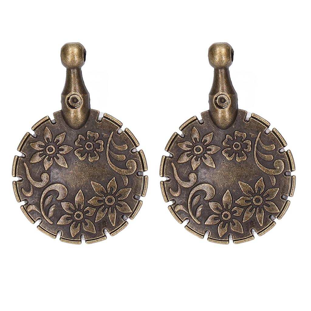 2Pcs Yarn Cutter Pendant Metal Vintage Style Quick Cutting Safe Durable Portable Thread Cutter for