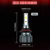 Roadsun 2pcs Super Bright 9006 HB4 LED Low Beam Car Headlights 24000LM High Power Bright 3570 CSP Chip 6500K White 600% Brighter