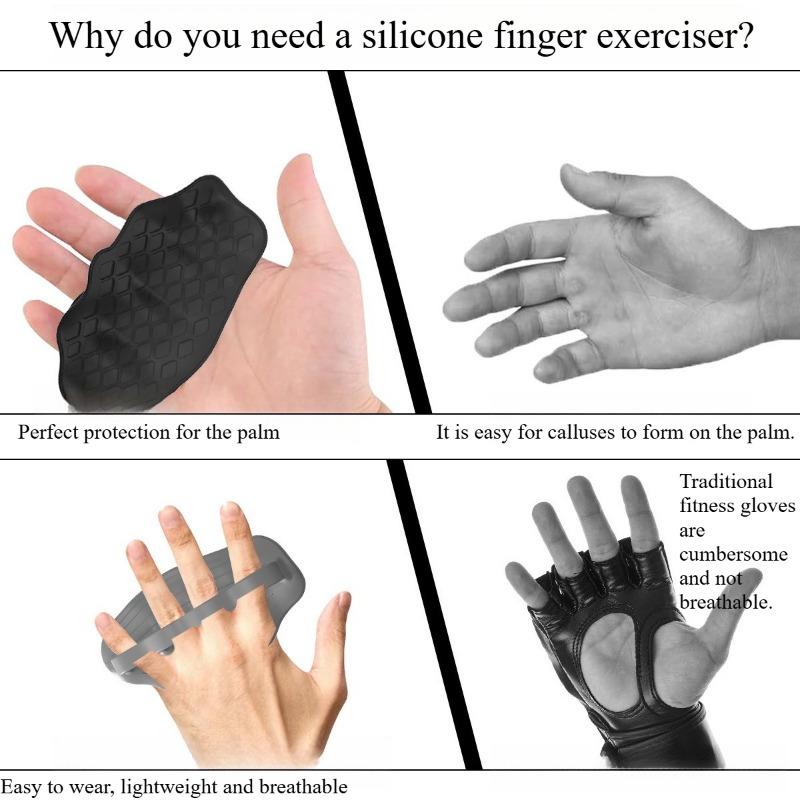 1PAIR Finger Exerciser Explosive Weightlifting Anti-skid Fitness Grip