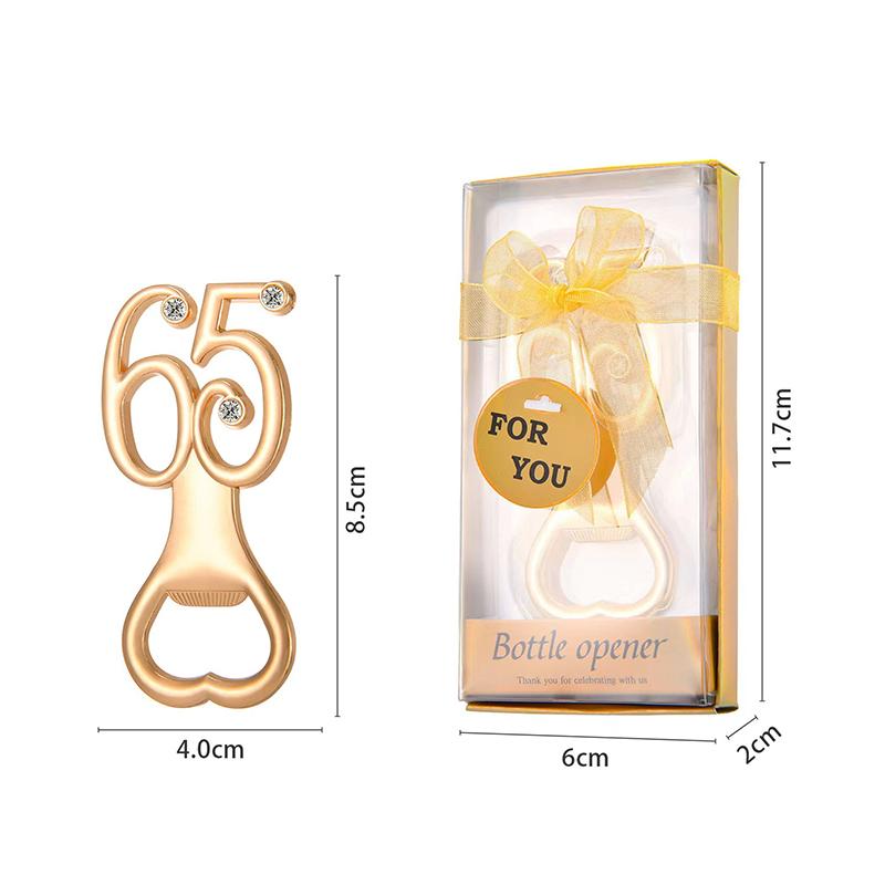 30/40/50/60/70/80 Number Shape Bottle Opener For Birthday Party Wedding Anniversary Souvenir Gift Kitchen Gadget1