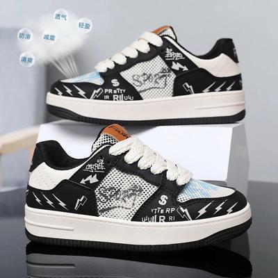 2024 New Fashionable and Personalized Color Blocking Casual Couple Shoes Summer Breathable Lace Up Men's andWomen's Sports Shoes