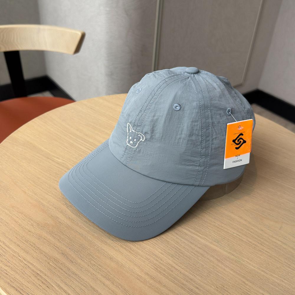 Embroidery puppy blue quick-drying baseball cap men and women spring and summer running sun protection students spring outing team building cap