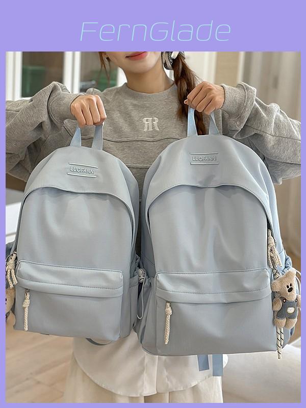 Minimalist Nylon Student Backpack With Design For School And Travel