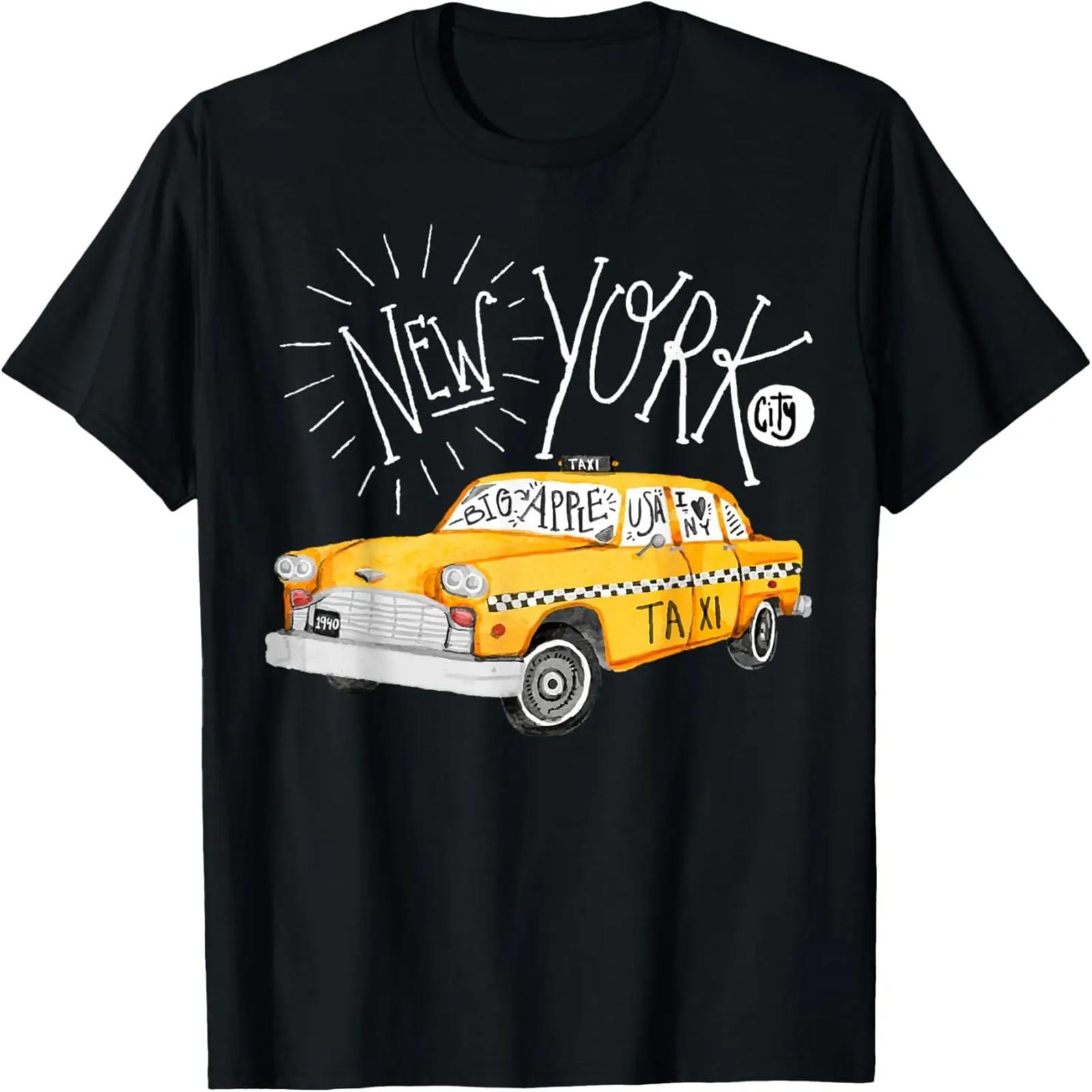 

New York - Big Apple - yellow cab taxi T-Shirt T-Shirt XXXXXL чорний