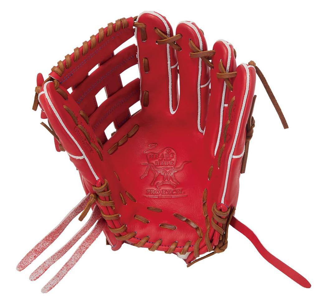 Rawlings PRO EXCEL Wizard Baseball Glove for Soft Red inches HOH® #02 Baseball, Outfielder, GR6HW2B87MG, Orange, 12.25 (Right-handed throw)