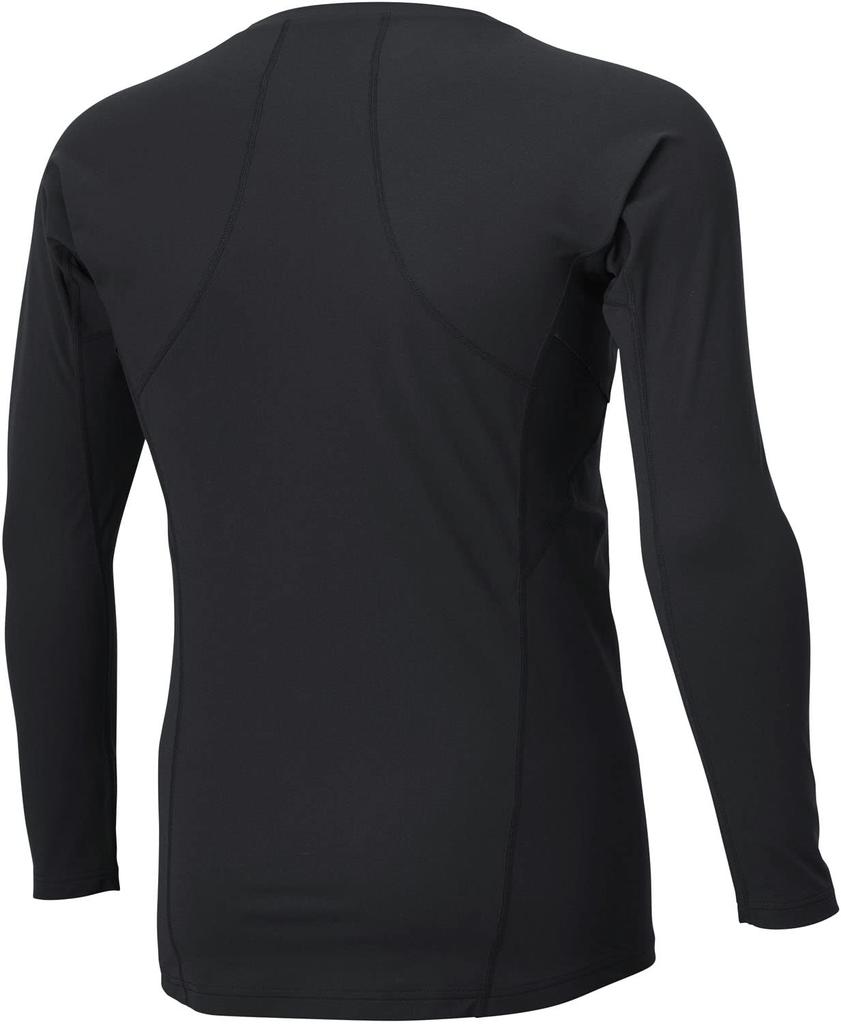 DESCENTE Baseball Round Long Black STD-771B Men's Undershirt, Neck, Sleeve,