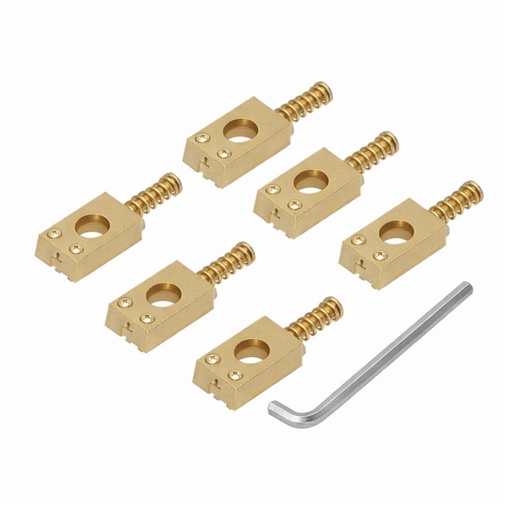 6pcs Golden Electric Guitar Accessories Metal Instruments Accessories  Electric Guitar