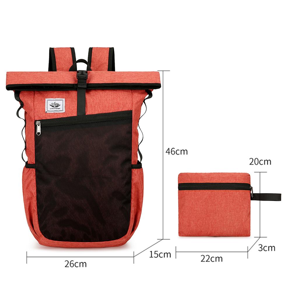 

20л Складной рюкзак для отдыха на открытом воздухе, сверхлегкий дорожный походный рюкзак, водонепроницаемый рюкзак для отдыха на природе, для мужчин и женщин, школьная спортивная сумка