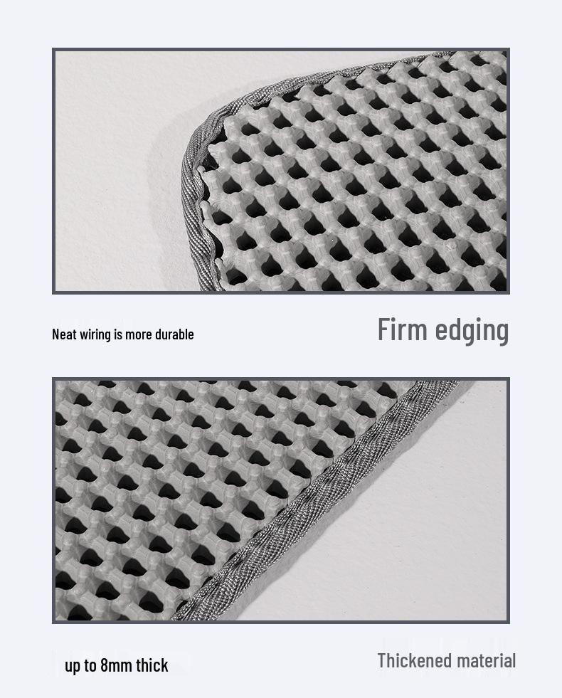 EVA Waben Katzenstreumatte: Spritzwassergeschützt, Feuchtigkeitsbeständig, Leicht zu reinigen