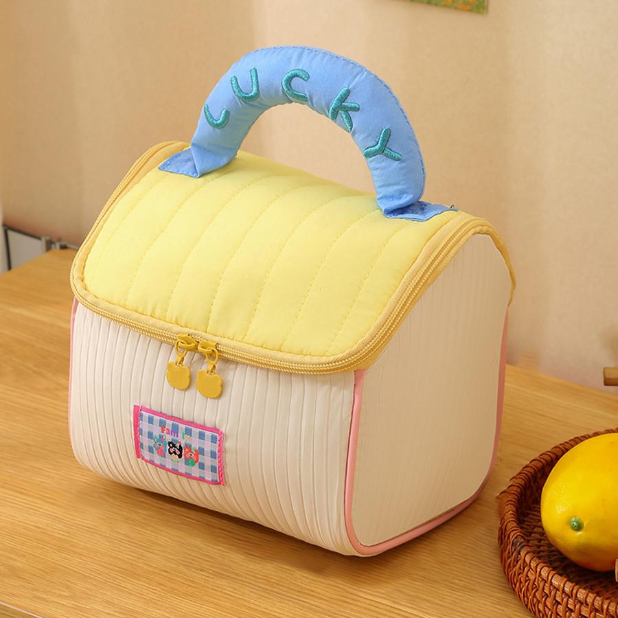 New cartoon house-shaped makeup bag; thickened large capacity makeup bag for travel storage bag.