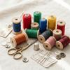 10pcs 1.85 X 1.22in Natural Wood Thread Spools Lightweight Wooden Spools  DIY Sewing