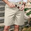 Summer Men's Casual Shorts Cotton Cargo Shorts Multi Pockets Loose Design Daily Outdoors Hiking Golf Shorts Streetwear Man
