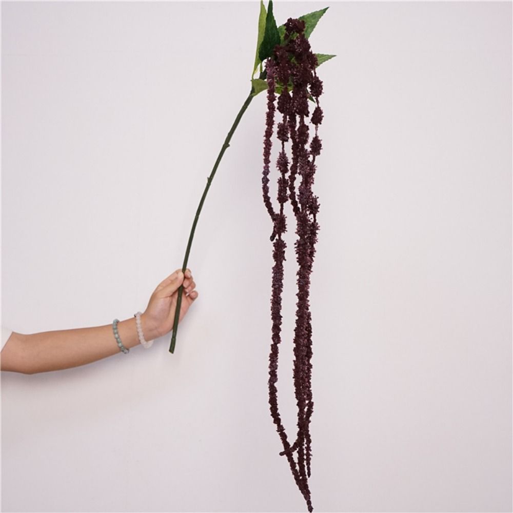 6 Heads Amaranthus Artificial Hanging Plant Hanging Long Tassel Flower European Wedding Decoration