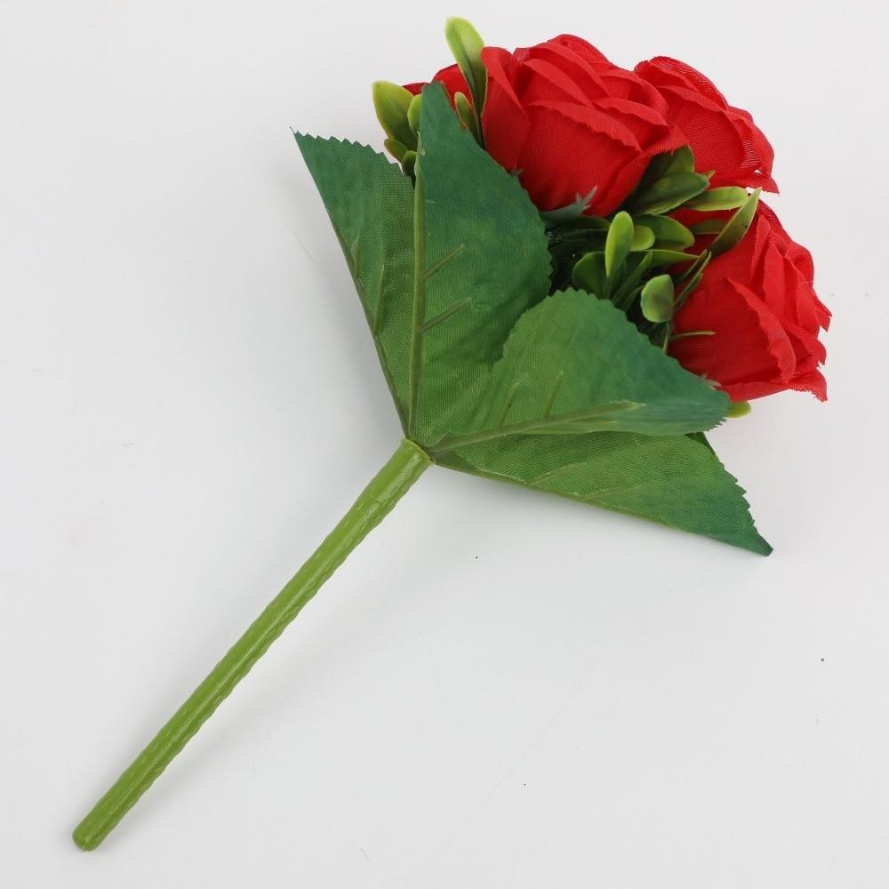 Silk Cloth Artificial Pansy Flowers Dyed Edged Simulation Flowers  Valentine's Day Gift