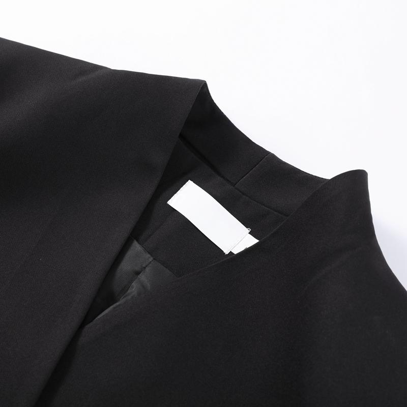 2025 Neuer Damen V-Ausschnitt Blazer Mantel Büro-Outfit Sexy Perspektive Mesh Slim Lange Röcke Anzug Elegant Einfarbig Club Party 2-teilige Sets