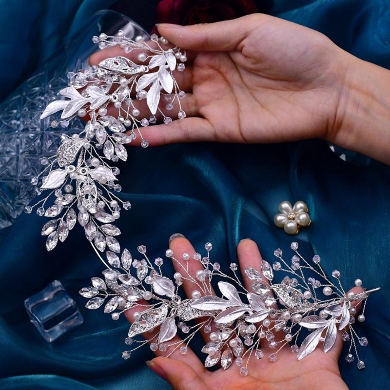 Luxurious Bridal Wedding Headwear Girls Headbands Fashionable Bridal Hairband for Wedding Elegances