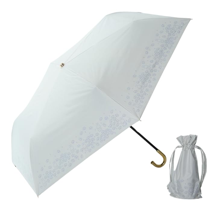 Miffy Klapplicht UV-Sonnenschutz und Mini-Klappsonnen- und Regenschirm, Leicht, UV-Mini, Geeignet für und Frauen, Regentag, Miffy Regenschirm, Erstklassiger Schutz,
