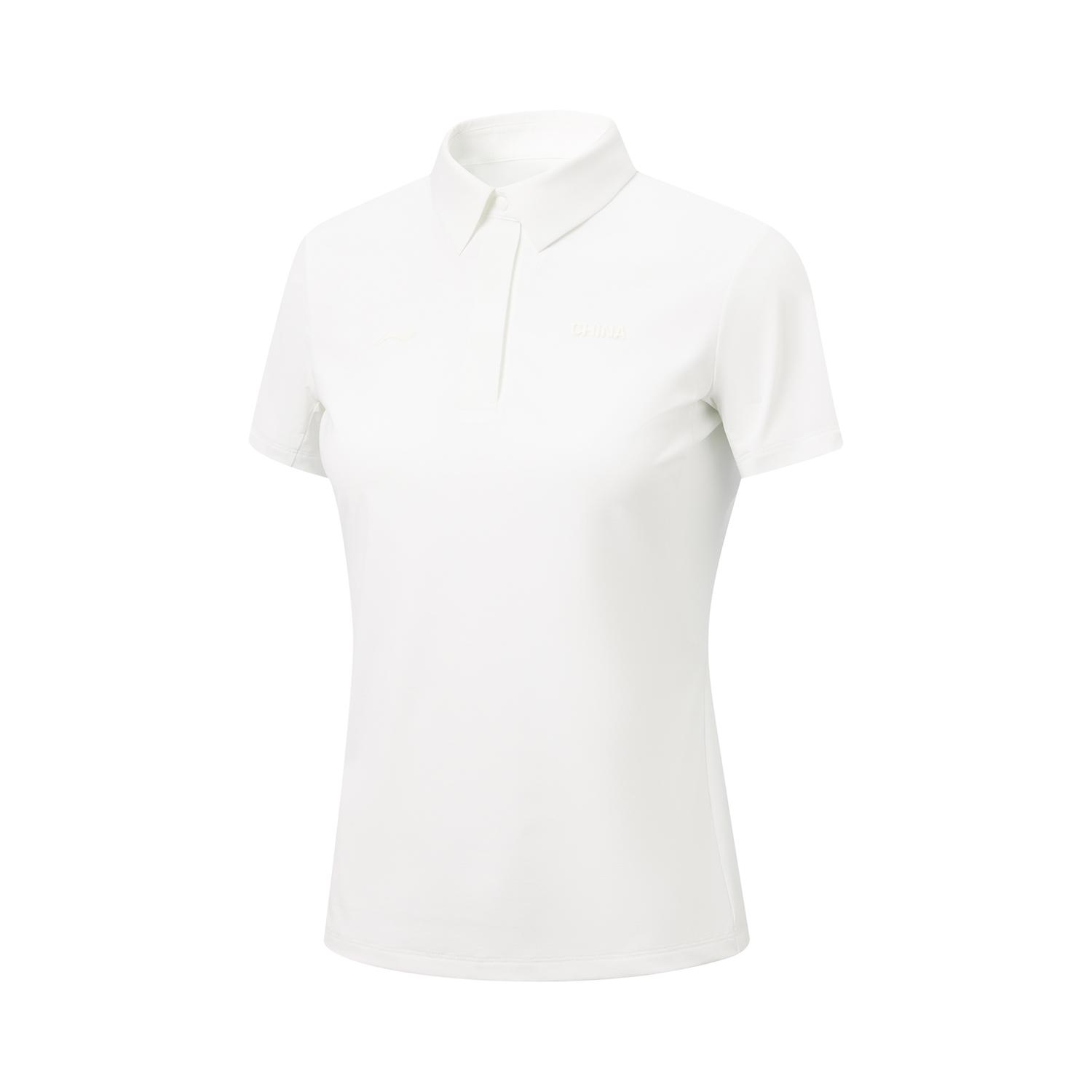Li Ning Honor Gold Logo | Polo Shirt Women s White APLW376-7 L