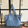 Large Capacity Denim Bag Female Letter Tote Bag Student Shoulder Bag