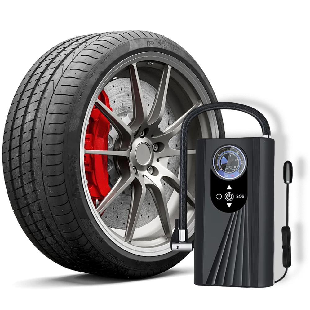 Electric Air Compressor Quick Inflating Handheld Air Pump High Precision Motorcycle Tyre Inflator for Motorbike Auto Bicycle