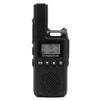 Handheld Mini Walkie Talkie 99-Channel Portable Long Range 2 Way Radio for Hotel  Black