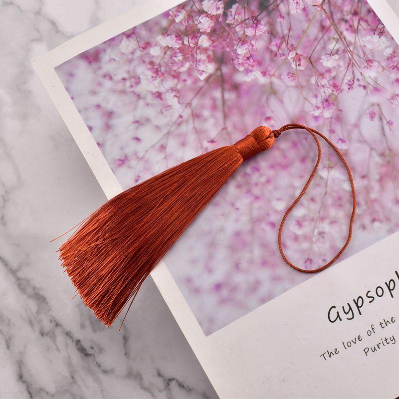 10CM Ice Silk Tassel Tassels Ancient Style Sachet Fan Pendant Bookmark Pendant Ear Diy Handmade Material Fringe Trim