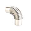 60 70 80mm Stainless Steel 90° Elbow Chimney Liner Bend 90° Multi-Flue Stove Pipe For Outdoor Camping Wood Stoves Chimney