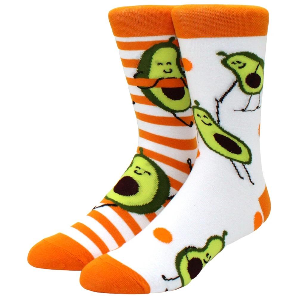 Herren Damen Socken Kreative AB Asymmetrische Baumwollsocken Mode Persönlichkeit Trend Cartoon Paar Lustige Socken Täglich Große Größe Socken