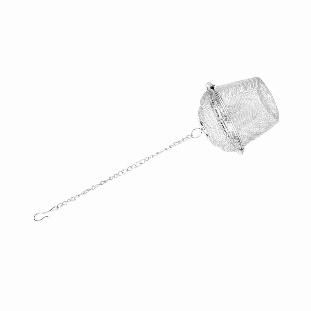 Stainless Steel Tea Strainer Mesh Herbal Spice Filter Soup Infuser with Chain(S)