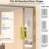 Door Hinge Router Template Jig, Adjustable Door Hinge Mortise Guide, Woodworking Door Hinge Installation Locator Tool