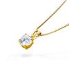 From New Necklace Platinum K18 18K Gold Processing Single Necklace Compatible with Metal Allergies Women [Gift York] Women's 1.25ct Gift…