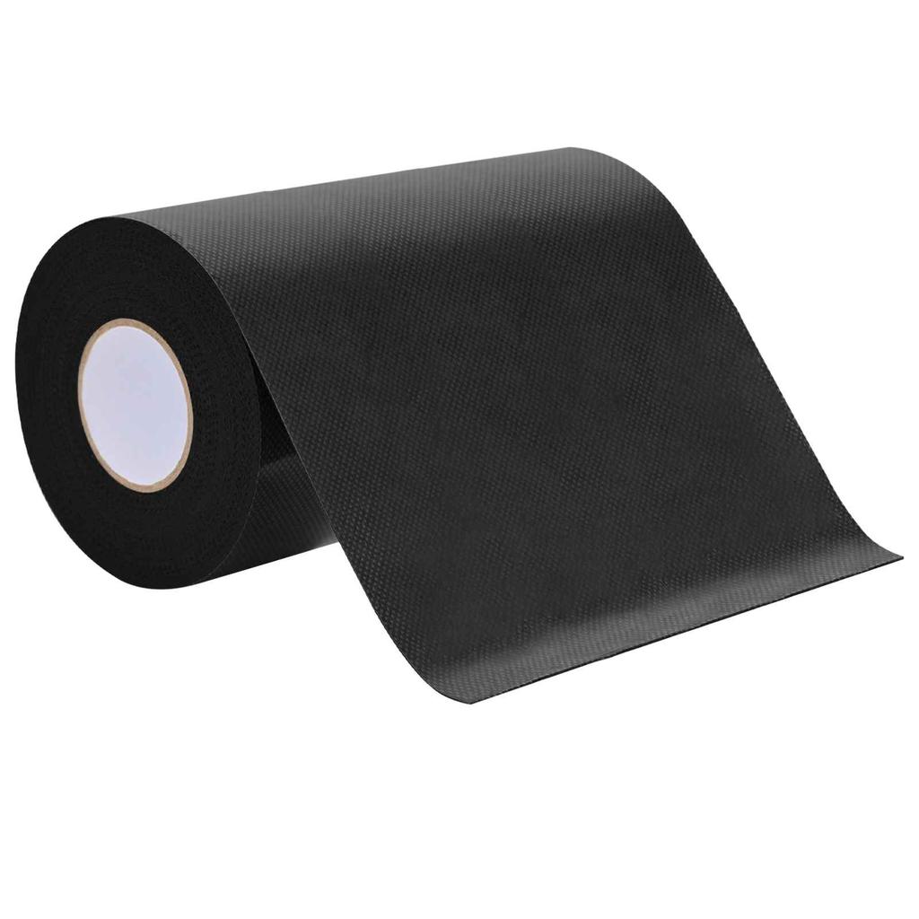Self Adhesive Artificial Grass Tape Black 10 X 0.15 Cm Non Woven Fabric