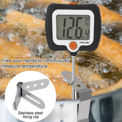 Digital Candy Thermometer with Pot Clip Instant Read Food Thermometer for Cooking Baking