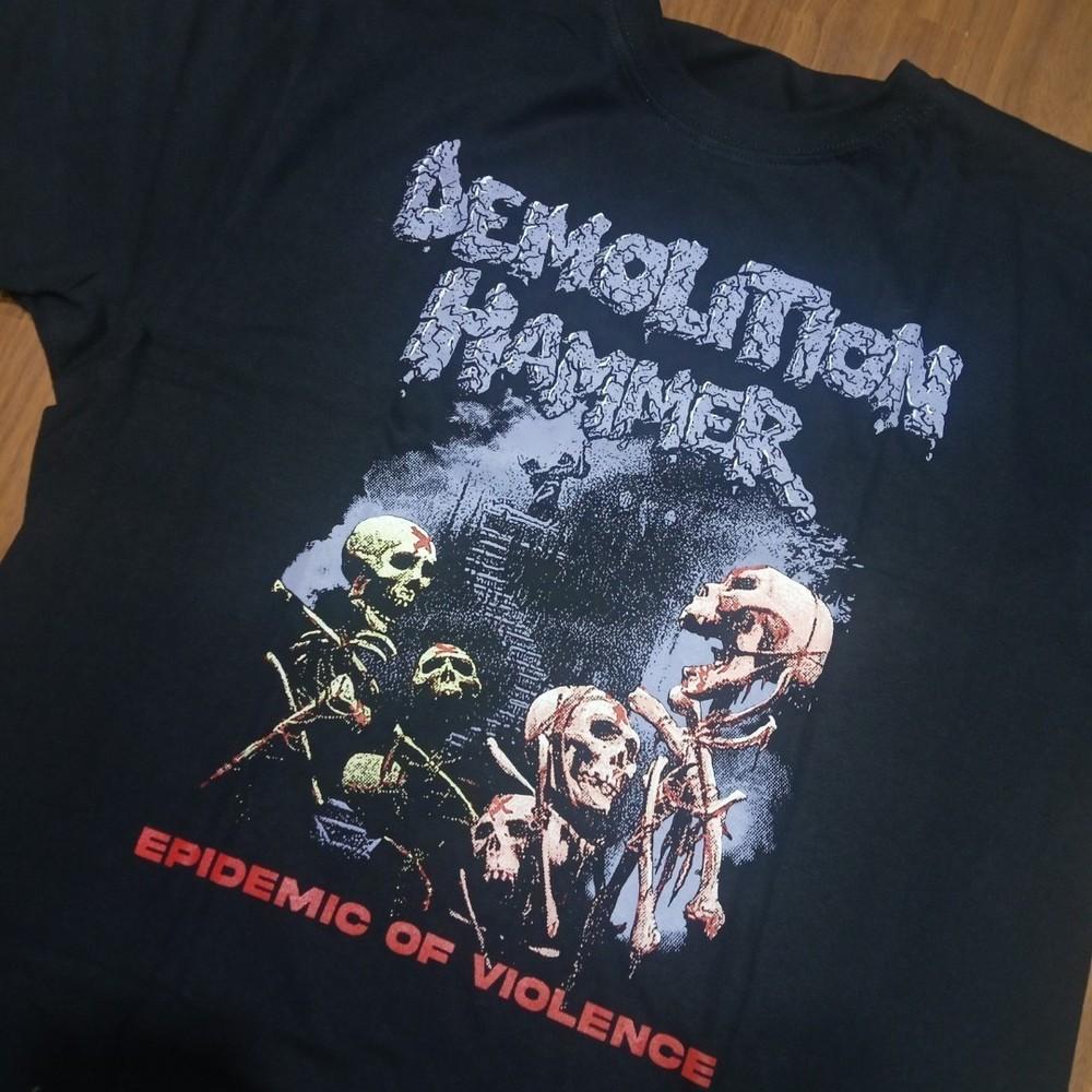 

Rare Demolition Hammer Band Epidemic Of Violence Black S to 5XL Shirt LL928 Unisex T-Shirt XXXL