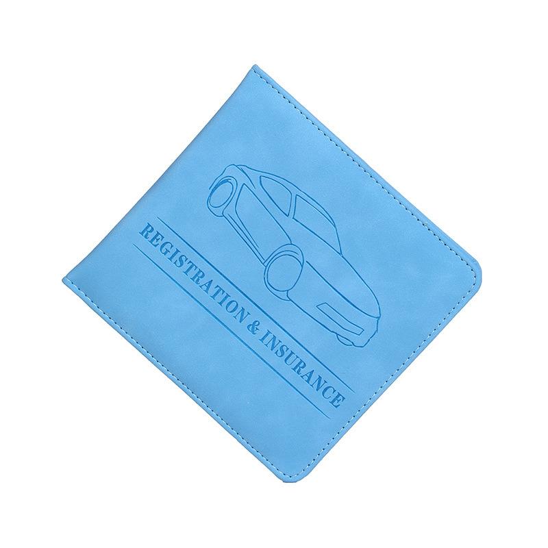 Car Registration And Insurance Holder Car Accessories Vehicle Glove Box Car Organizer Car Essential Document Card Wallet