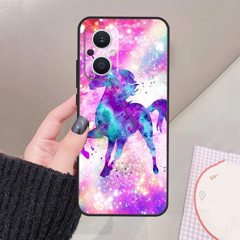Pink Unicorn Rainbow Phone Case For OPPO Find X3 Lite X5 X6 Pro X2 Neo Reno 3 4 5 6 7 8 Lite 4Z 5Z 2Z 8T Cover