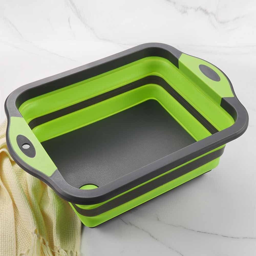 With Colander Collapsible Sink Space Saving Folding Chopping Board  Kitchen Storage
