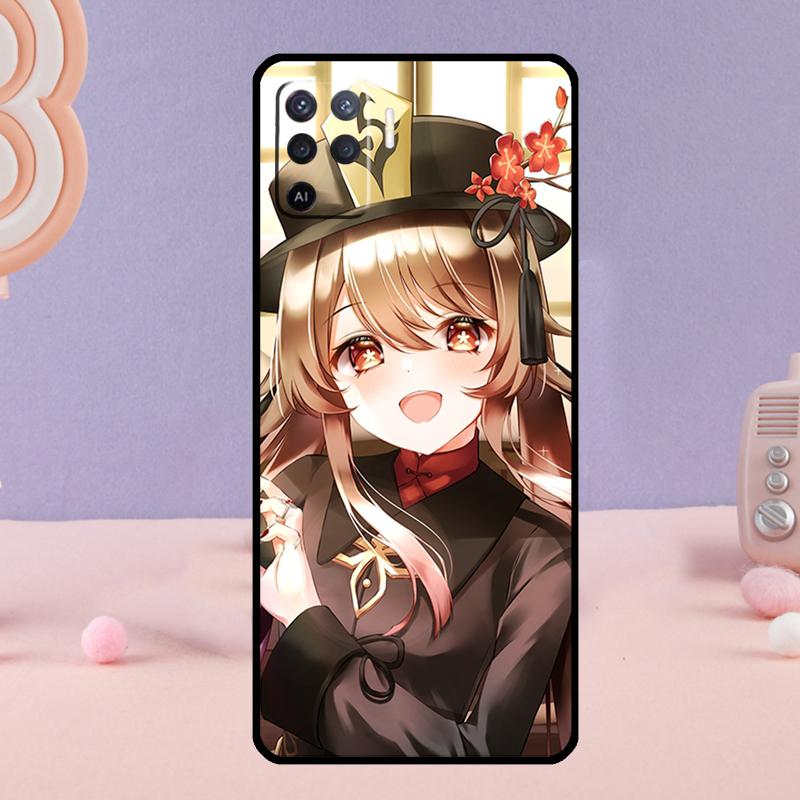 Genshin Impact Hu Tao Phone Case For Oppo A18 A38 A58 A78 A98 A74 A94 A54 A40 A60 A80 A16 A76 A96 A15 A57S A17 A77