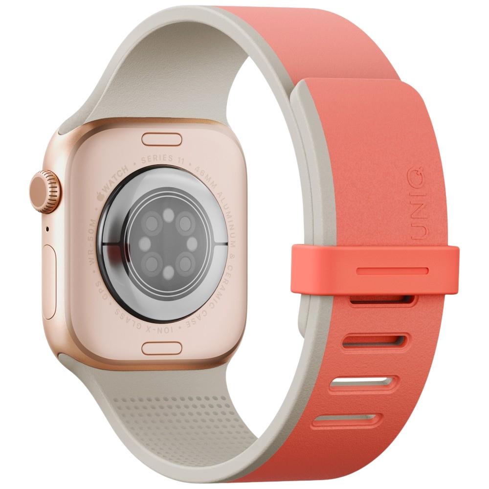 UNIQ Revix IV Premium Strap for Apple Watch 49/46/45/44mm Edition Reversible Magnetic Pink-Beige