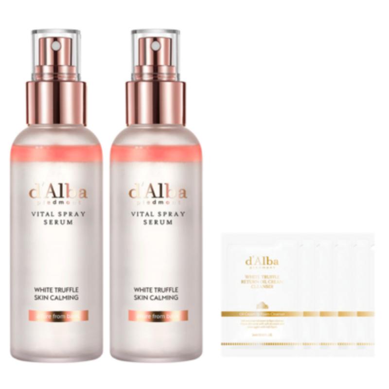 d’Alba White Truffle Vital Spray Serum 100ml x 2P + Mild Acidic Gel Cleanser 15ml Set Vital Spray Serum 100ml x 2P + Mild Acidic Gel Cle