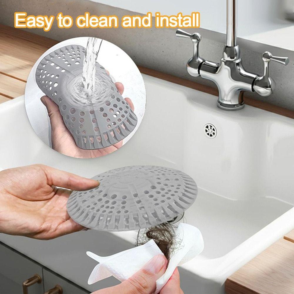 Hair Clean Up Sink Strainer Anti-blocking Sewer Outfall Drain Filter  Kitchen Bathroom Accessories